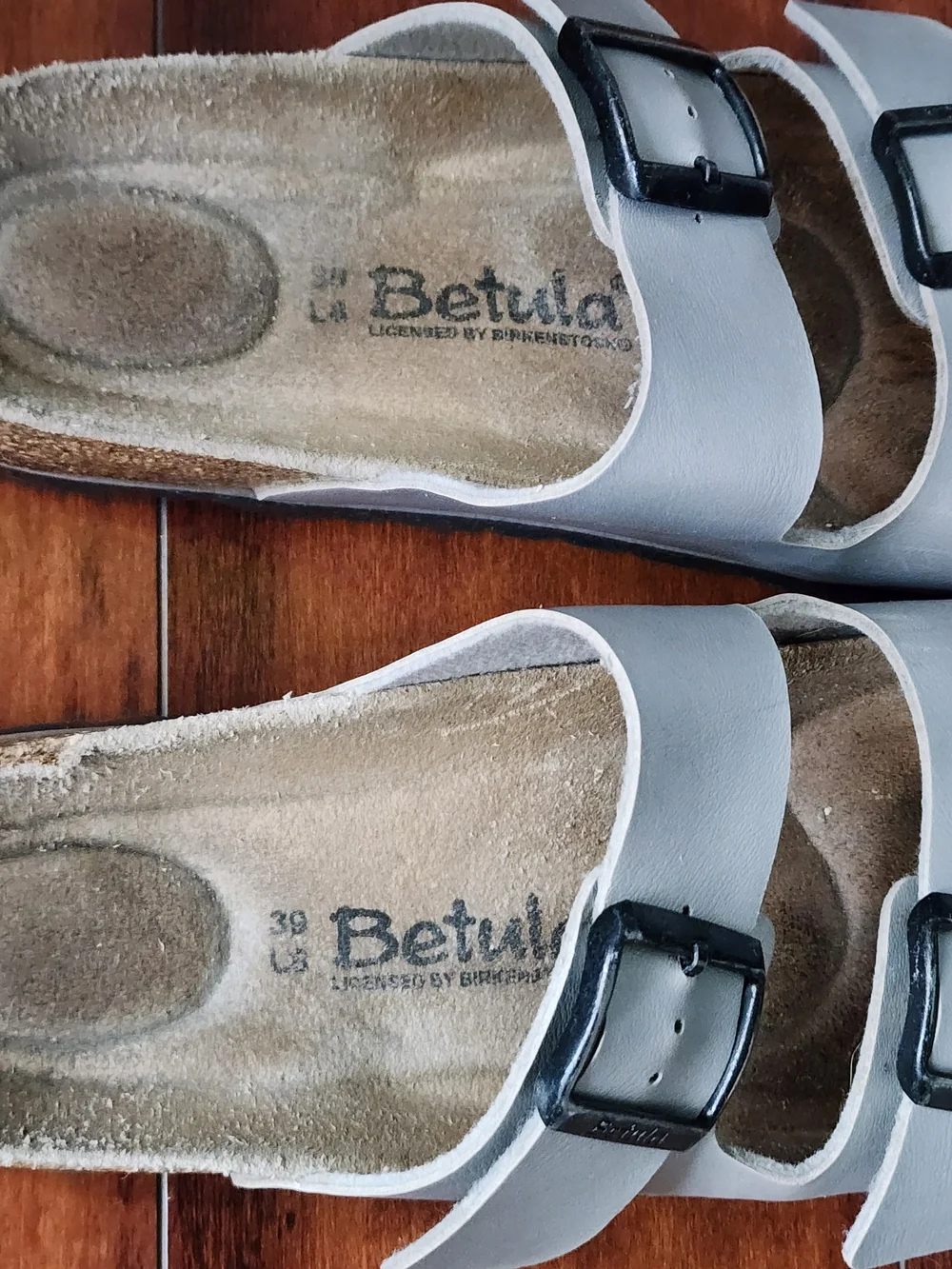 Birkenstock Betula Arizona Beige Birko-Flor Sandals EU 39 US Women's 8